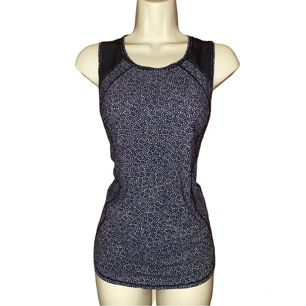 LULULEMON OPEN BACK MESH RUNNING WORKOUT GYM ATHLETIC CASUAL TANK TOP